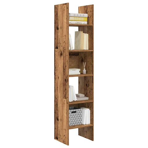vidaXL Book Cabinet Old wood 40 x 35 x 180 cm Engineered Wood