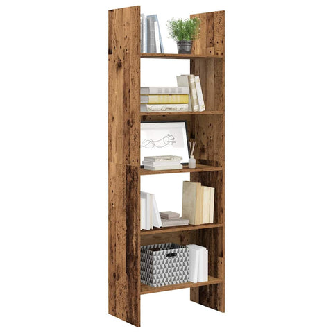 vidaXL Book Cabinet Old wood 60 x 35 x 180 cm Engineered wood