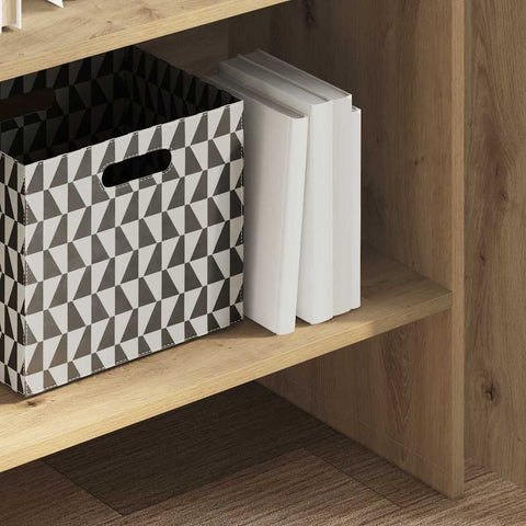 vidaXL Book Cabinet Artisan oak 60 x 35 x 180 cm Engineered wood