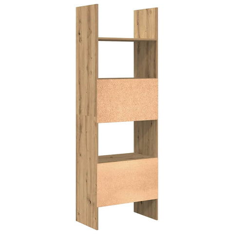 vidaXL Book Cabinet Artisan oak 60 x 35 x 180 cm Engineered wood