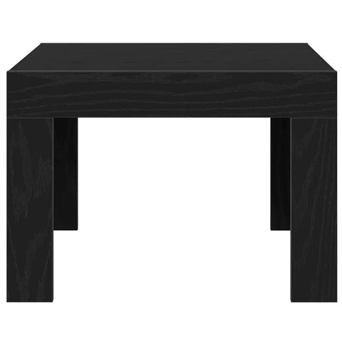 vidaXL Coffee Table Black oak 50 x 50 x 35 cm Engineered wood