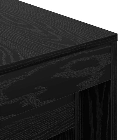 vidaXL Coffee Tables 3 pcs Black oak 45 x 45 x 45 cm Engineered wood
