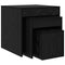 vidaXL Coffee Tables 3 pcs Black oak 45 x 45 x 45 cm Engineered wood