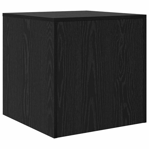 vidaXL Coffee Tables 3 pcs Black oak 45 x 45 x 45 cm Engineered wood