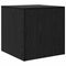 vidaXL Coffee Tables 3 pcs Black oak 45 x 45 x 45 cm Engineered wood