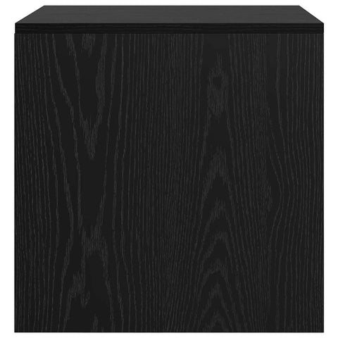 vidaXL Coffee Tables 3 pcs Black oak 45 x 45 x 45 cm Engineered wood