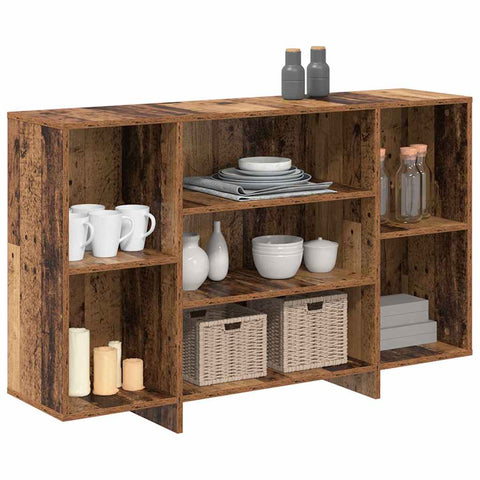 vidaXL Sideboard with Shelf Old wood 120 x 30 x 75 cm Engineered wood