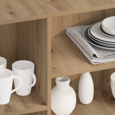 vidaXL Sideboard Artisan oak 120 x 30 x 75 cm Engineered wood