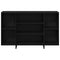 vidaXL Sideboard with Shelf Black oak 120 x 30 x 75 cm Engineered wood