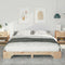 vidaXL Floor Bed Frame with Storage Brown 160 x 210 cm Wood