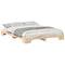 vidaXL Floor Bed Frame with Storage Brown 160 x 210 cm Wood