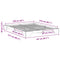 vidaXL Floor Bed Frame with Storage Brown 160 x 210 cm Wood