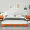vidaXL Floor Bed Frame Brown 180 x 210 cm Solid pine wood