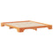 vidaXL Floor Bed Frame Brown 180 x 210 cm Solid pine wood