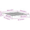 vidaXL Floor Bed Frame Brown 180 x 210 cm Solid pine wood