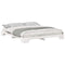 vidaXL Floor Bed Frame with Storage White 200 x 210 cm Wood