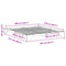 vidaXL Floor Bed Frame with Storage White 200 x 210 cm Wood