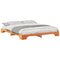 vidaXL Floor Bed Frame with Storage Brown 200 x 210 cm Wood
