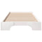 vidaXL Floor Bed Frame with Storage White 80 x 220 cm Wood