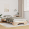 vidaXL Floor Bed Frame with Storage Brown 100 x 220 cm Wood