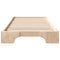 vidaXL Floor Bed Frame with Storage Brown 100 x 220 cm Wood