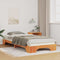 vidaXL Floor Bed Frame with Storage Brown 100 x 220 cm Wood