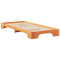 vidaXL Floor Bed Frame with Storage Brown 100 x 220 cm Wood