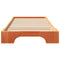 vidaXL Floor Bed Frame with Storage Brown 100 x 220 cm Wood