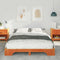 vidaXL Floor Bed Frame with Storage Brown 140 x 220 cm Solid pine wood