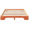 vidaXL Floor Bed Frame with Storage Brown 140 x 220 cm Solid pine wood