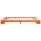 vidaXL Floor Bed Frame with Storage Brown 140 x 220 cm Solid pine wood