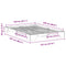 vidaXL Floor Bed Frame with Storage Brown 140 x 220 cm Solid pine wood