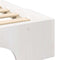 vidaXL Floor Bed Frame with Storage White 160 x 220 cm Solid pine wood