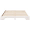 vidaXL Floor Bed Frame with Storage White 160 x 220 cm Solid pine wood