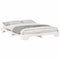 vidaXL Floor Bed Frame with Storage White 160 x 220 cm Solid pine wood