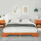 vidaXL Floor Bed Frame with Storage Brown 160 x 220 cm Solid pine wood