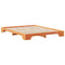 vidaXL Floor Bed Frame with Storage Brown 160 x 220 cm Solid pine wood