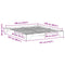 vidaXL Floor Bed Frame with Storage White 180 x 220 cm Solid pine wood
