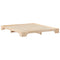 vidaXL Floor Bed Frame with Storage Brown 200 x 220 cm Solid pine wood