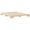 vidaXL Floor Bed Frame with Storage Brown 200 x 220 cm Solid pine wood