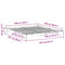 vidaXL Floor Bed Frame with Storage Brown 200 x 220 cm Solid pine wood
