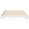 vidaXL Floor Bed Frame with Storage White 200 x 220 cm Solid pine wood
