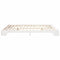 vidaXL Floor Bed Frame with Storage White 200 x 220 cm Solid pine wood