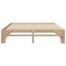 vidaXL Floor Bed Frame with Storage Brown 200 x 200 cm Solid pine wood