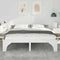 vidaXL Floor Bed Frame with Storage White 180 x 200 cm Solid pine wood