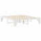 vidaXL Floor Bed Frame with Storage White 180 x 200 cm Solid pine wood