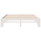 vidaXL Floor Bed Frame with Storage White 180 x 200 cm Solid pine wood