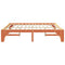 vidaXL Floor Bed Frame with Storage Brown 180 x 200 cm Solid pine wood