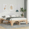 vidaXL Floor Bed Frame with Storage Brown 150 x 200 cm Solid pine wood