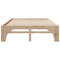 vidaXL Floor Bed Frame with Storage Brown 150 x 200 cm Solid pine wood